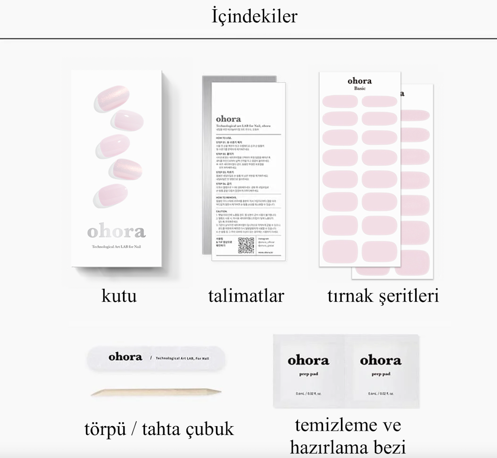 N Glazed Petal Jel Tırnak 30 Adet, 2 Kullanım