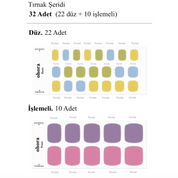 P Sweet Jel Tırnak 32 Adet, 2 Kullanım