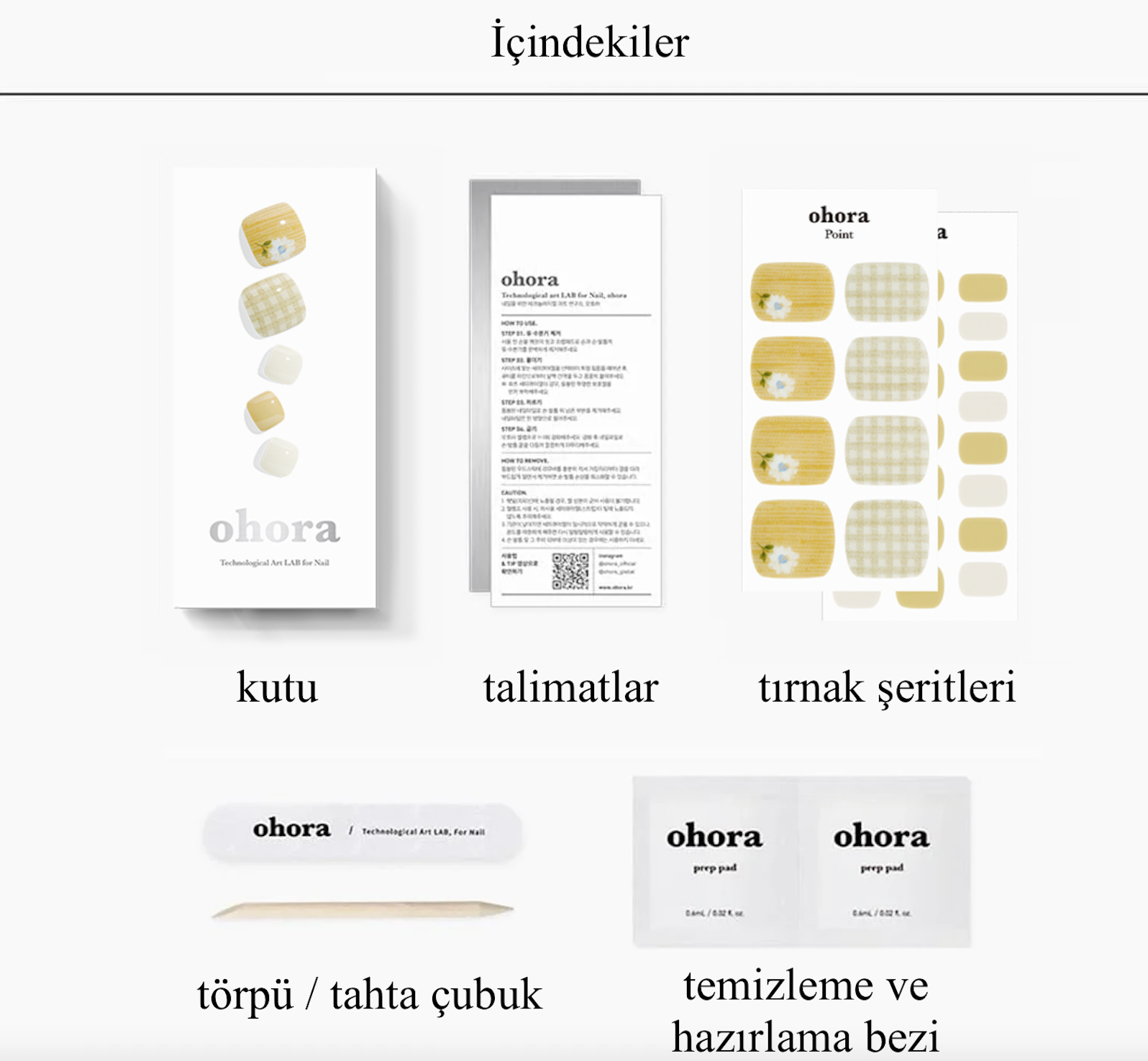 P Flower Picnic Jel Tırnak 30 Adet, 2 Kullanım