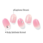 N Quilting Pink Jel Tırnak 30 Adet, 2 Kullanım