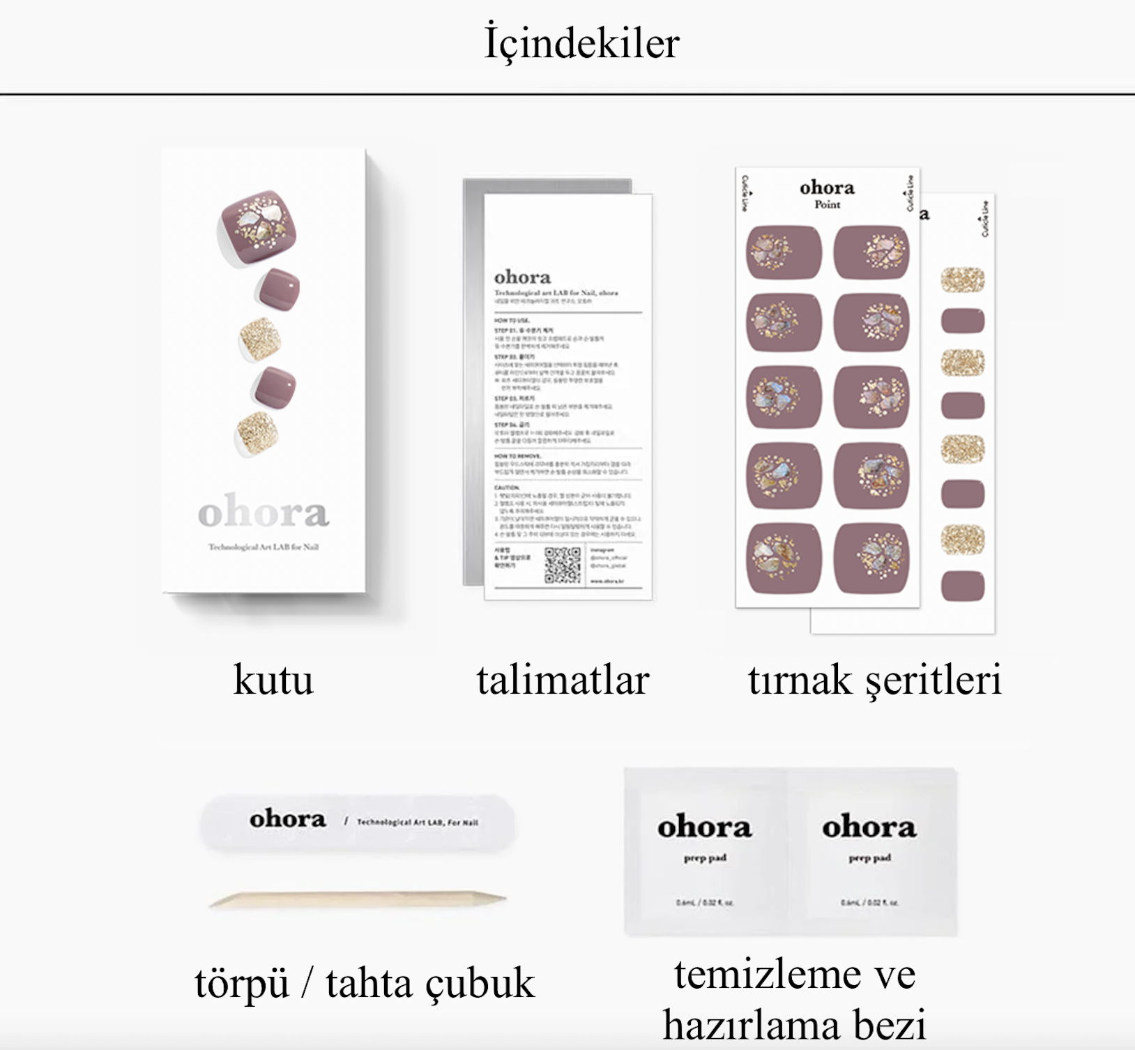 P Shine Blossom Jel Tırnak 32 Adet, 2 Kullanım