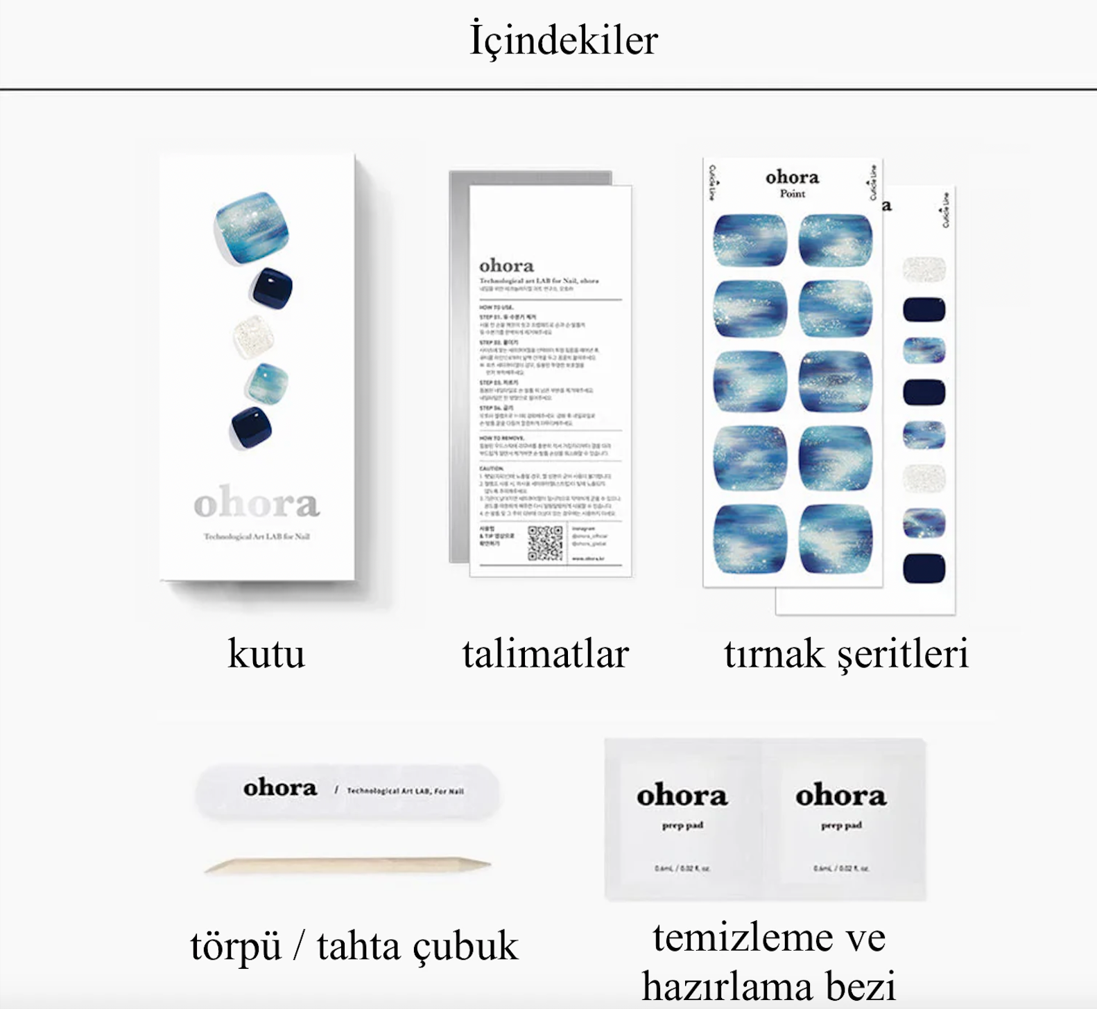 P Starry Sea Jel Tırnak 32 Adet, 2 Kullanım