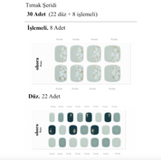 P Cloud Wave Jel Tırnak 30 Adet, 2 Kullanım