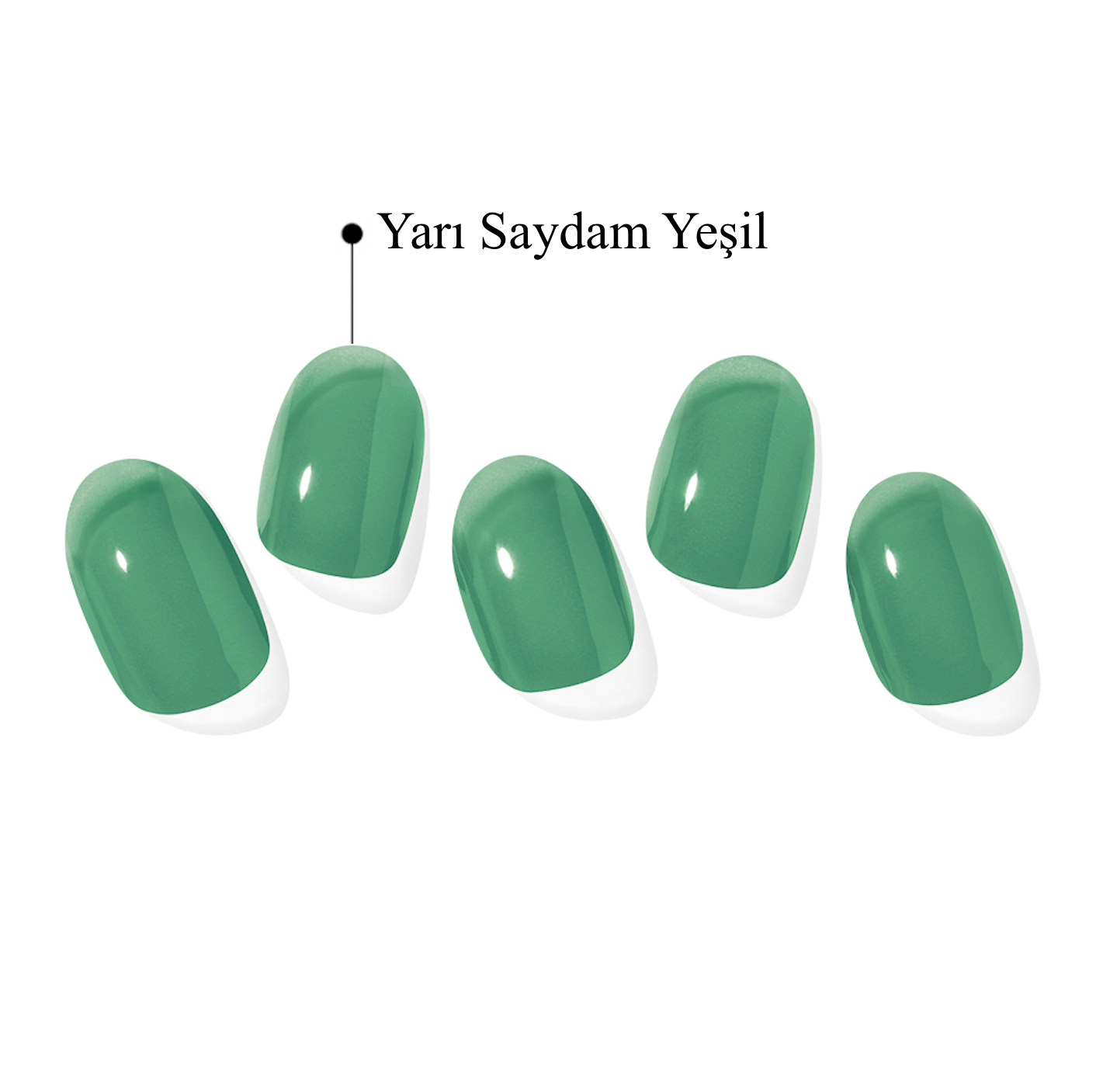 N Tint Jade Jel Tırnak 30 Adet, 2 Kullanım