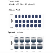 P Capri Blue Jel Tırnak 32 Adet, 2 Kullanım