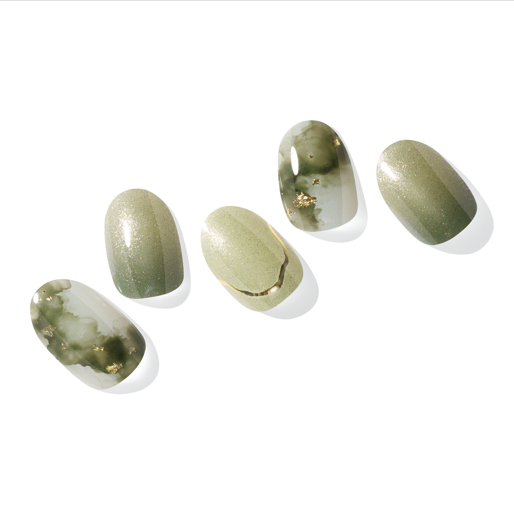 N Glimmering Leaf Jel Tırnak 30 Adet, 2 Kullanım