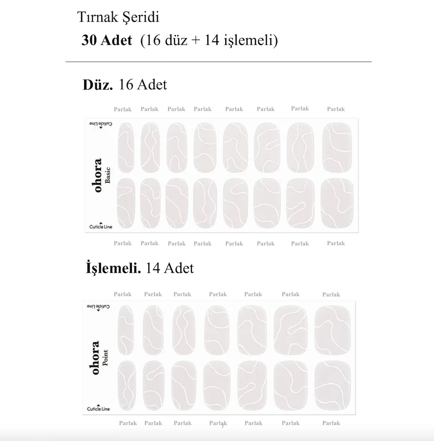 N Pintuck Jel Tırnak 30 Adet, 2 Kullanım