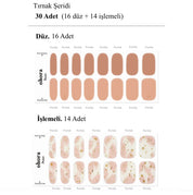 N Almond Blossom Jel Tırnak 30 Adet 2 Kullanım
