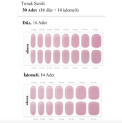 N Baby Pink Chrome Jel Tırnak 30 Adet 2 Kullanım