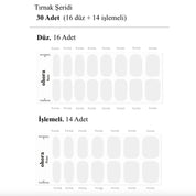 N Bare Crystal Jel Tırnak 30 Adet 2 Kullanım