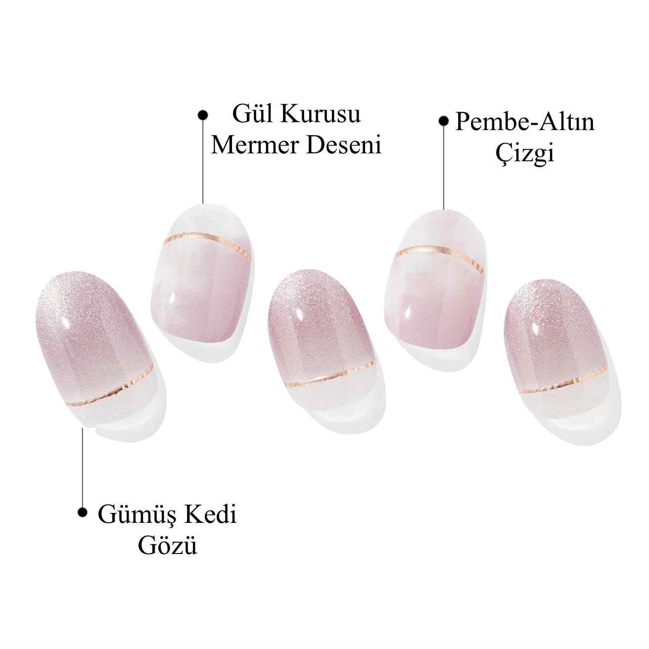 N Blooming Mauve Jel Tırnak 30 Adet 2 Kullanım