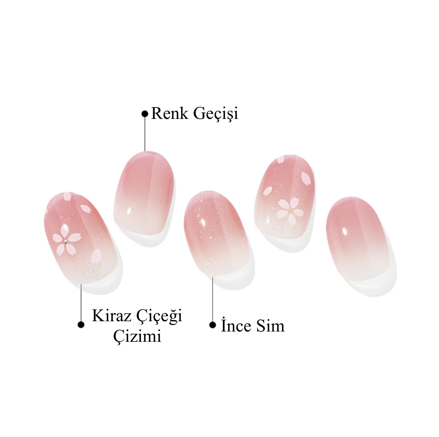 N Blossom Jel Tırnak 30 Adet 2 Kullanım