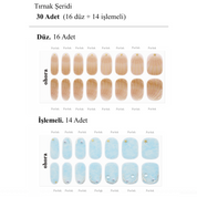 N Bluest Ocean Jel Tırnak 30 Adet 2 Kullanım