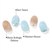 N Bluest Ocean Jel Tırnak 30 Adet 2 Kullanım