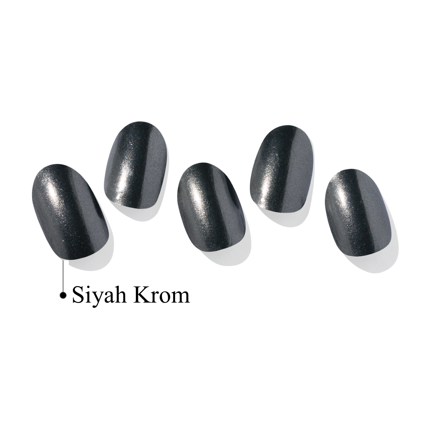 N Boba Chrome Jel Tırnak 30 Adet 2 Kullanım