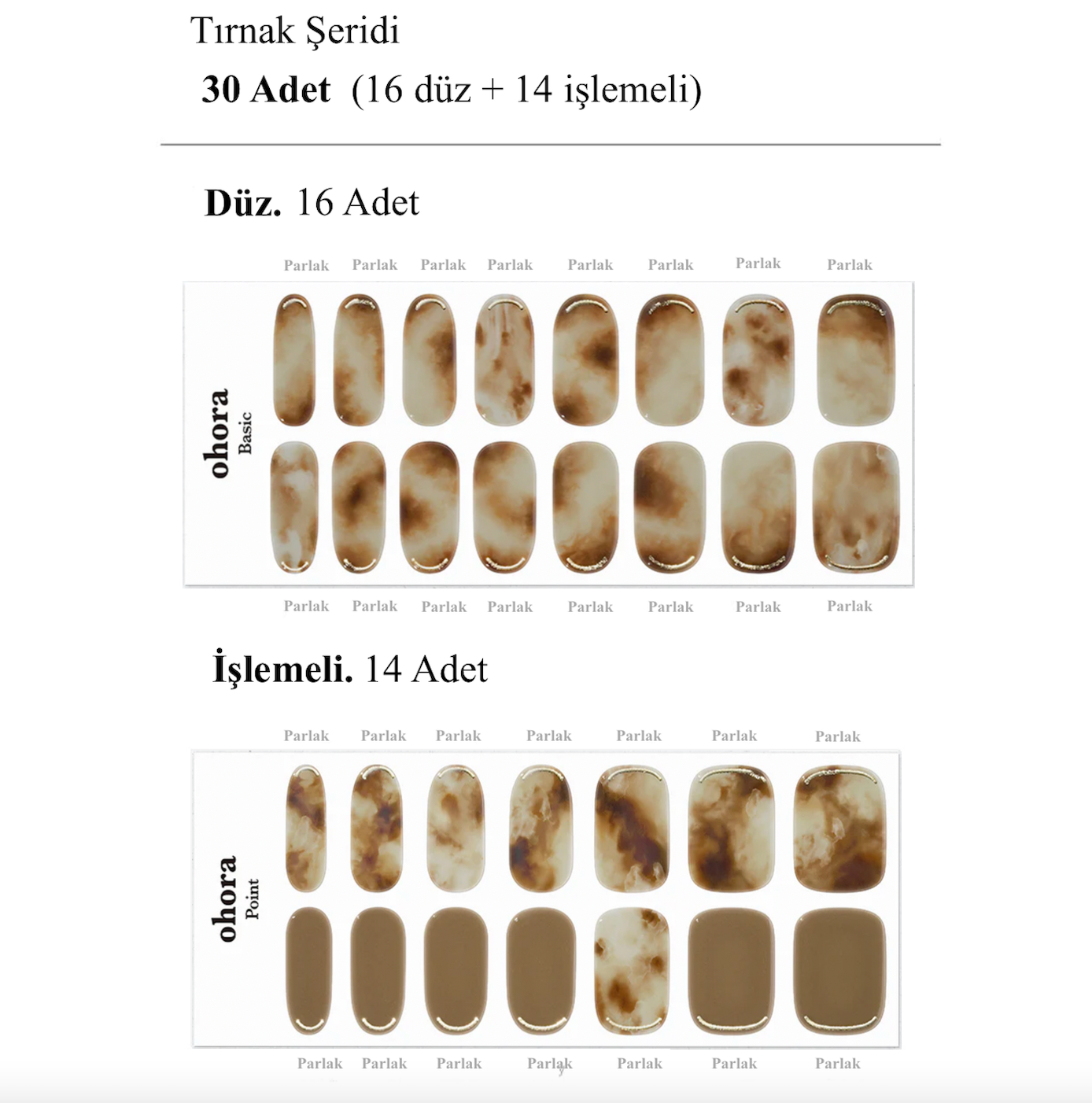 N Cafe Creme Jel Tırnak 30 Adet 2 Kullanım