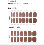 N Chocolate Chrome Jel Tırnak 30 Adet 2 Kullanım