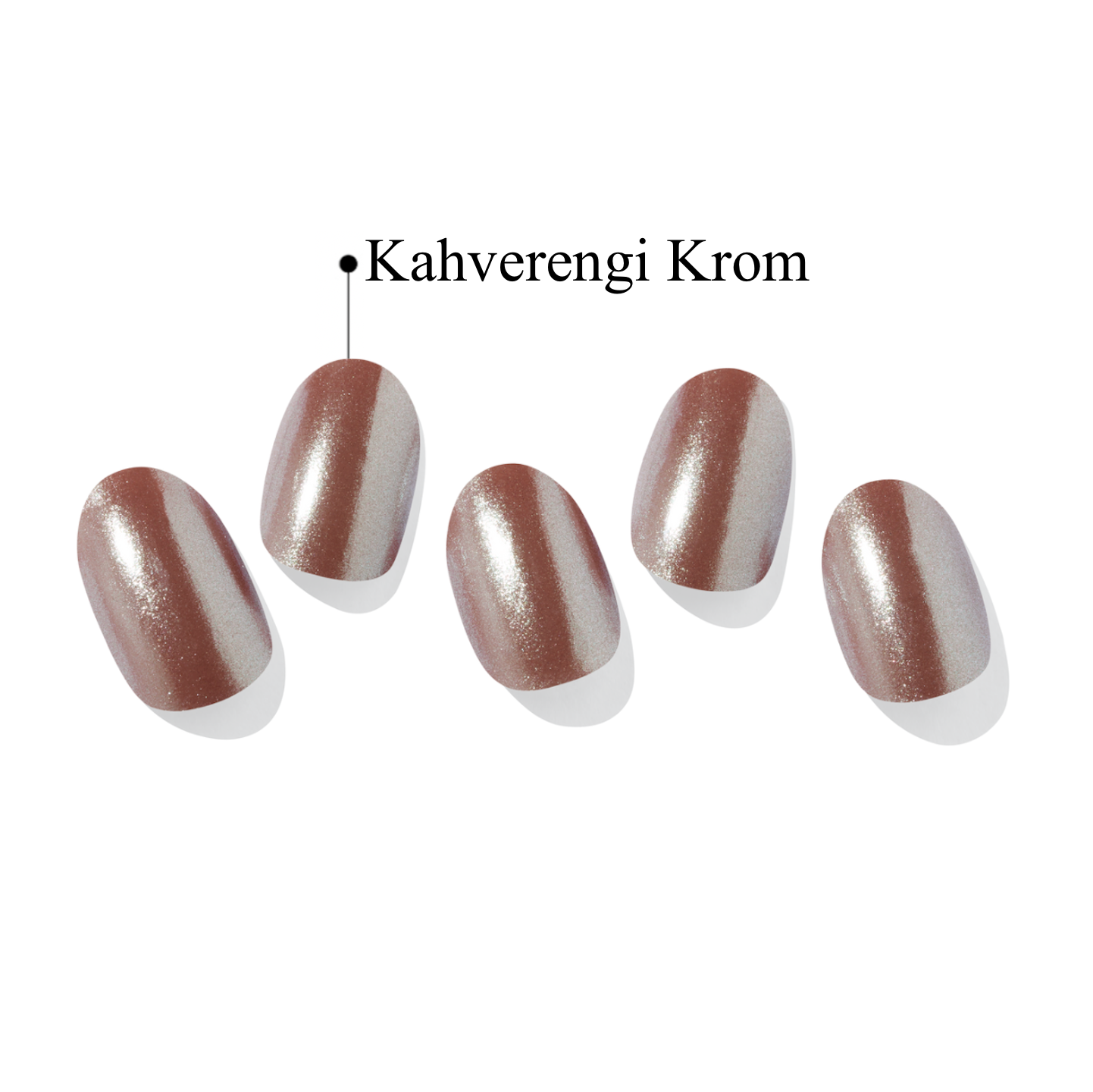 N Chocolate Chrome Jel Tırnak 30 Adet 2 Kullanım