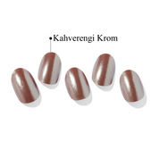 N Chocolate Chrome Jel Tırnak 30 Adet 2 Kullanım