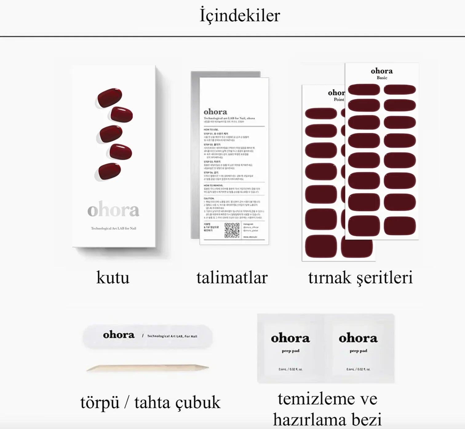 N Classic Burgundy Jel Tırnak 30 Adet 2 Kullanım