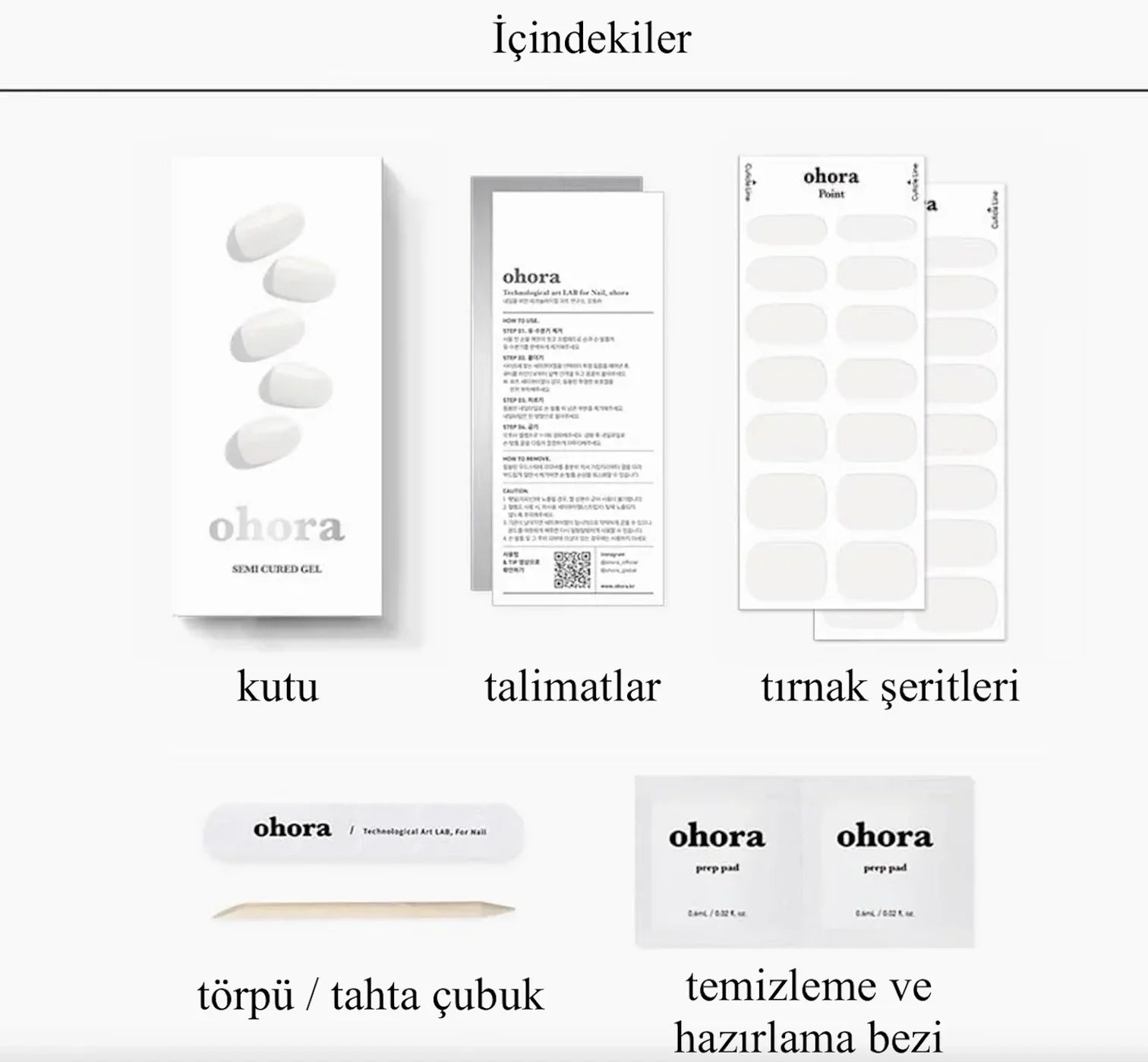 N Clean White Jel Tırnak 30 Adet 2 Kullanım