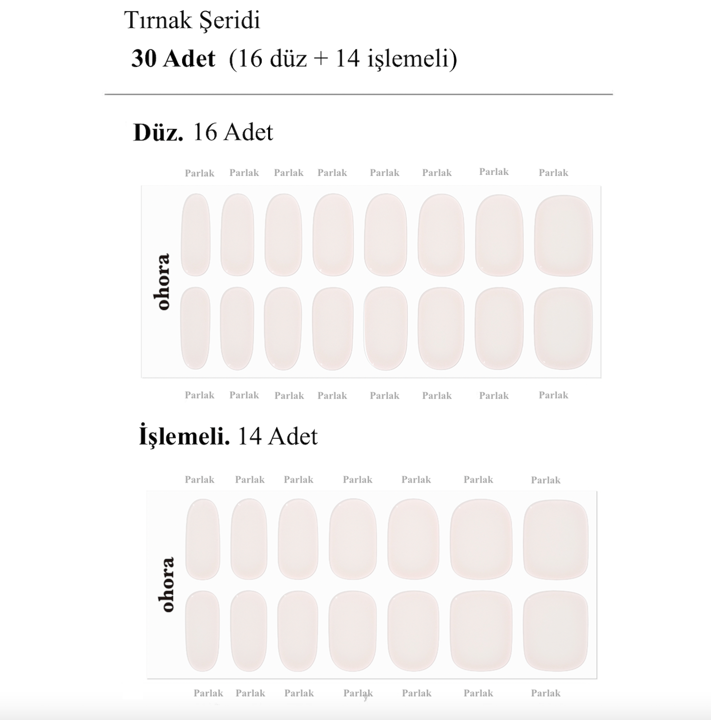 N Coconut Jelly Jel Tırnak 30 Adet 2 Kullanım