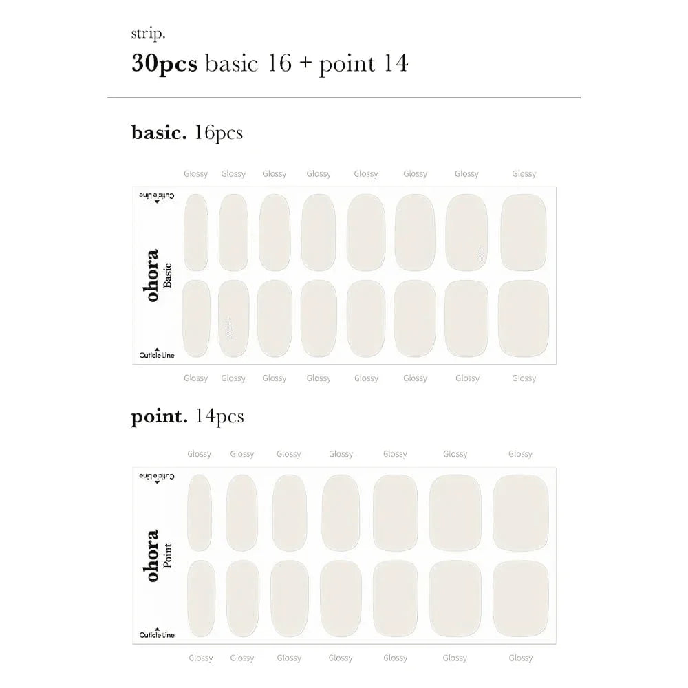 N Cream Cotton Jel Tırnak 30 Adet 2 Kullanım