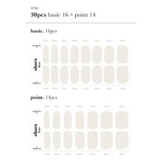 N Cream Cotton Jel Tırnak 30 Adet 2 Kullanım