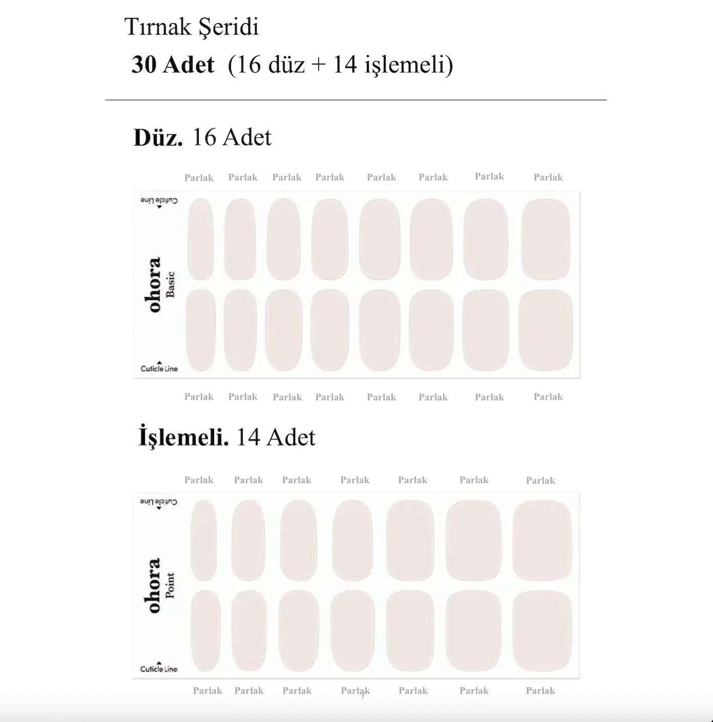 N Cream Light Jel Tırnak 30 Adet 2 Kullanım