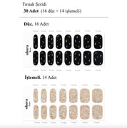 N Dazzling Night Jel Tırnak 30 Adet 2 Kullanım