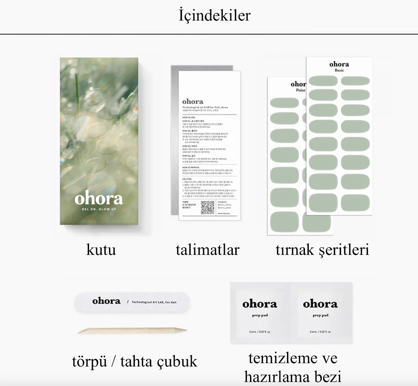 N Dewy Mint Jel Tırnak 30 Adet 2 Kullanım