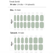 N Dewy Mint Jel Tırnak 30 Adet 2 Kullanım