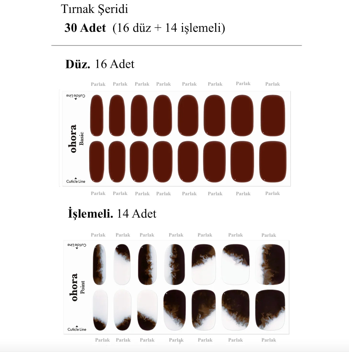 N Einspanner Jel Tırnak 30 Adet 2 Kullanım