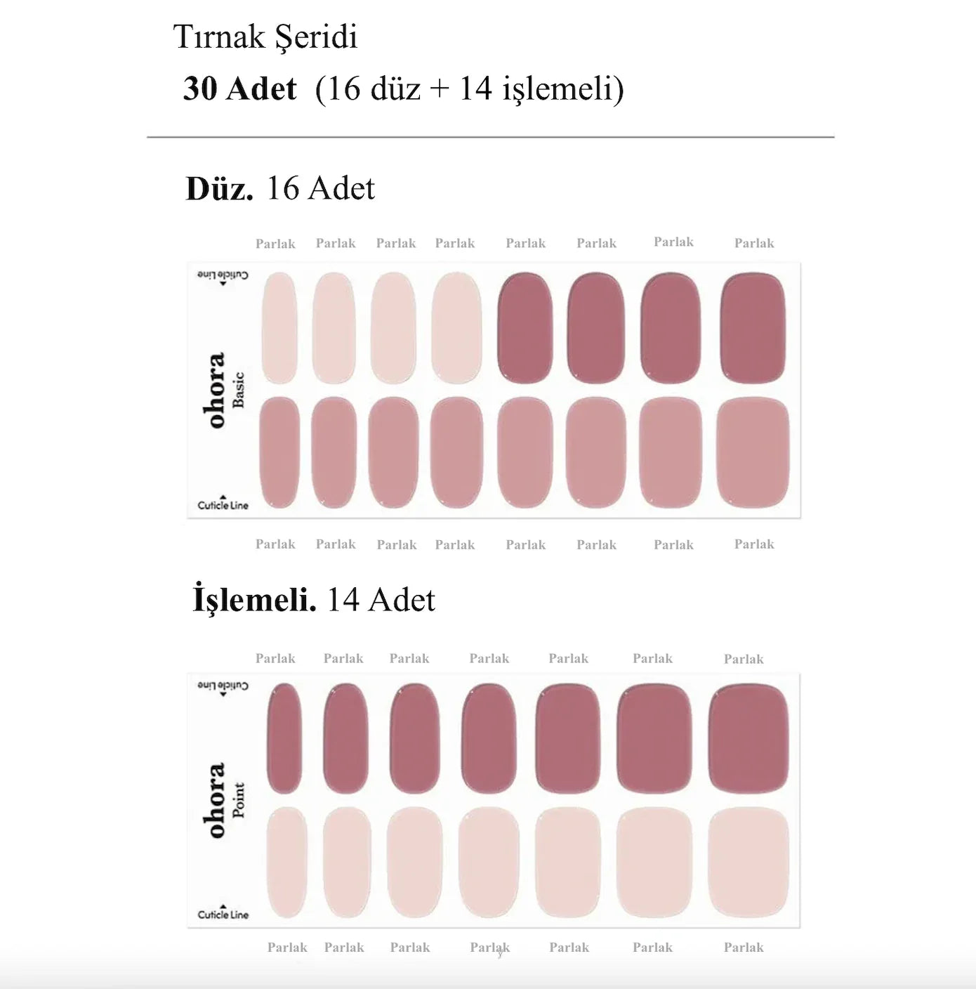 N Elle Jel Tırnak 30 Adet 2 Kullanım
