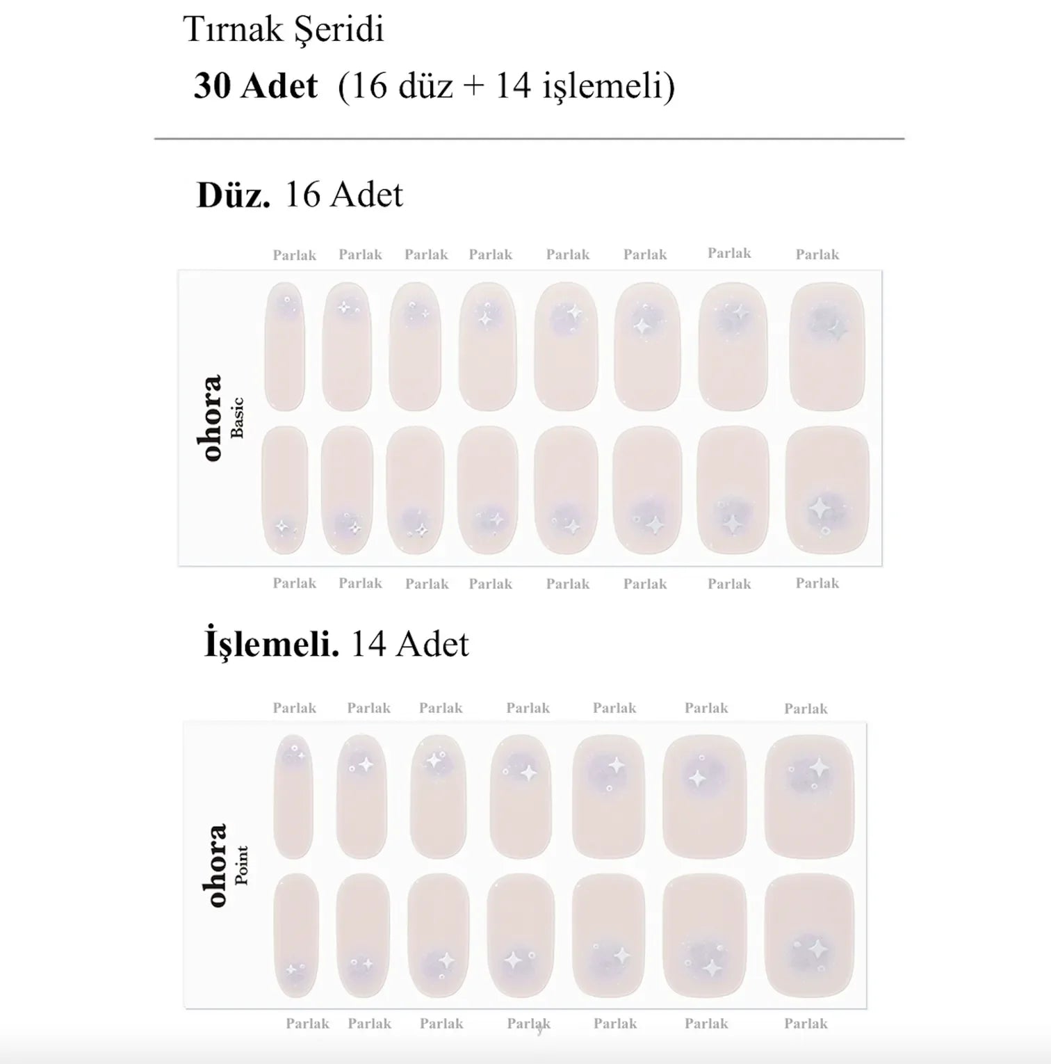 N Faerie Snow Jel Tırnak 30 Adet 2 Kullanım