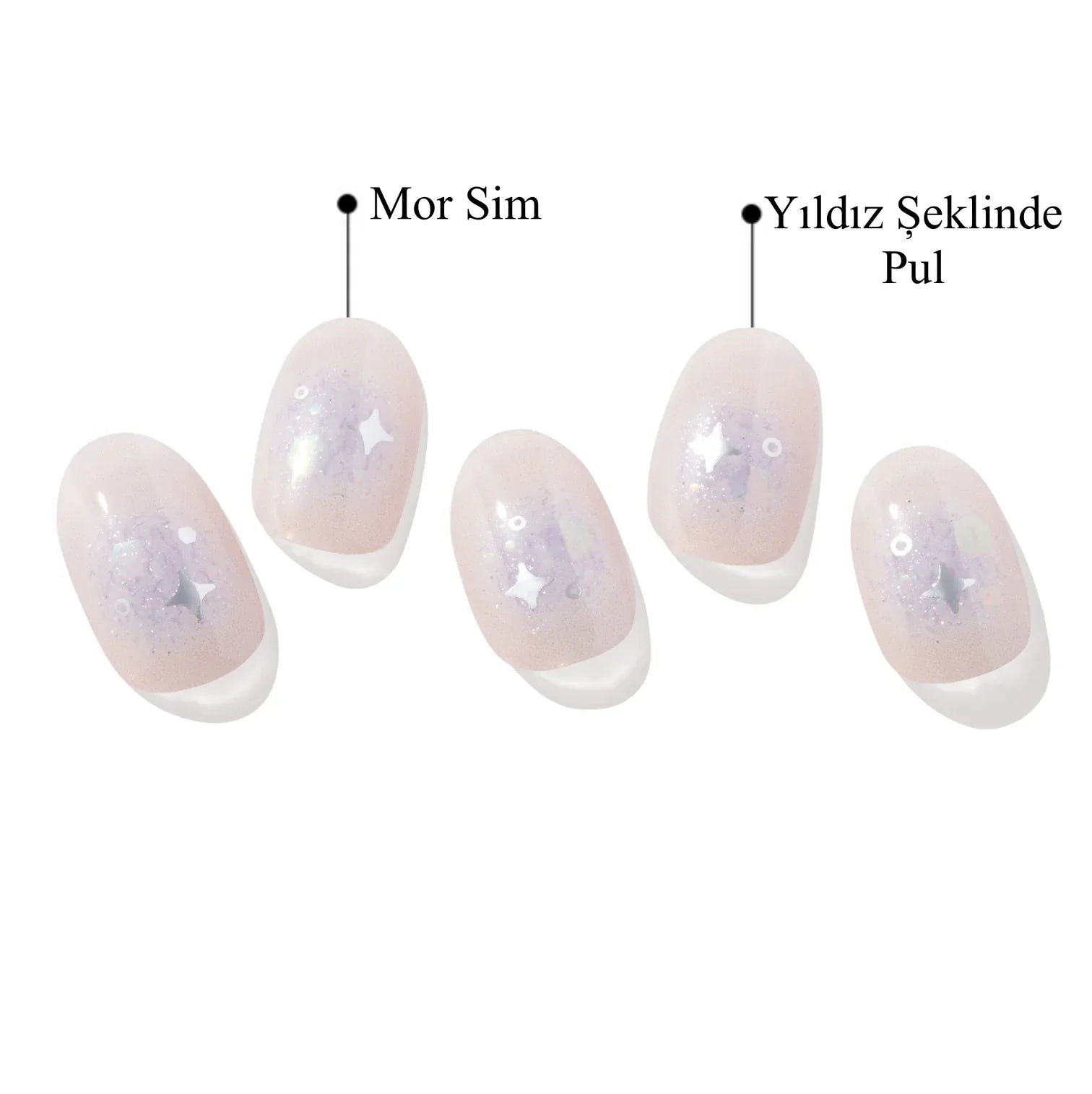 N Faerie Snow Jel Tırnak 30 Adet 2 Kullanım