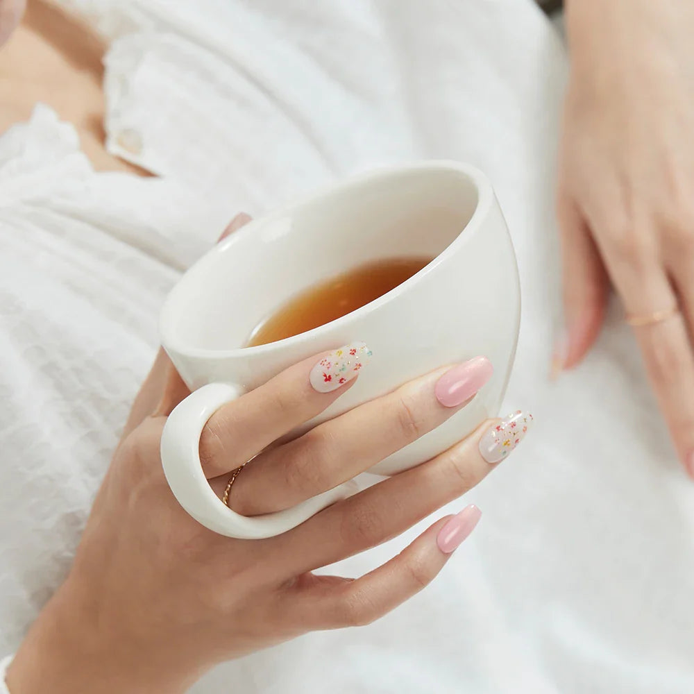 N Flower Champagne Jel Tırnak 30 Adet 2 Kullanım