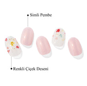 N Flower Champagne Jel Tırnak 30 Adet 2 Kullanım