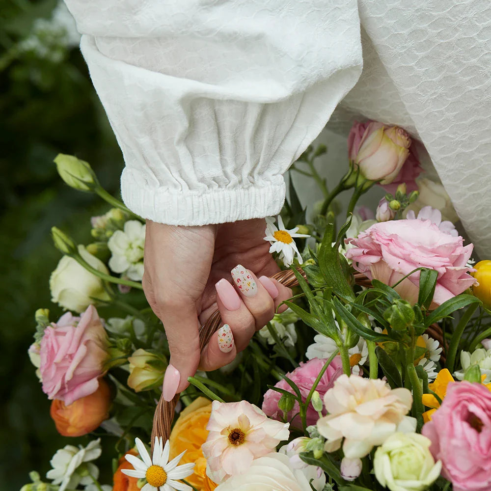 N Flower Champagne Jel Tırnak 30 Adet 2 Kullanım