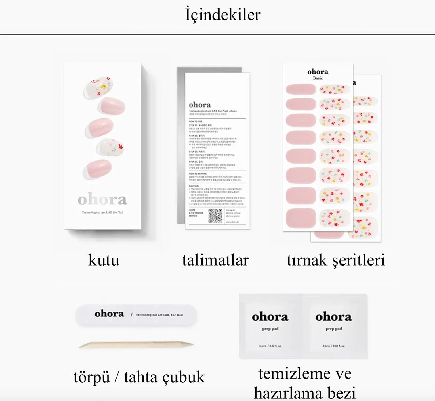 N Flower Champagne Jel Tırnak 30 Adet 2 Kullanım