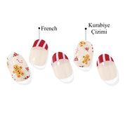 N Gingerbread Cane Jel Tırnak 30 Adet 2 Kullanım