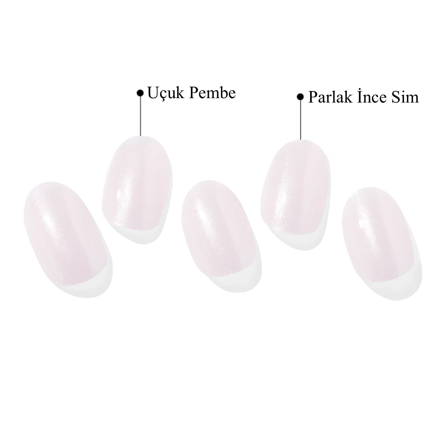 N Glazed Donut Jel Tırnak 30 Adet 2 Kullanım