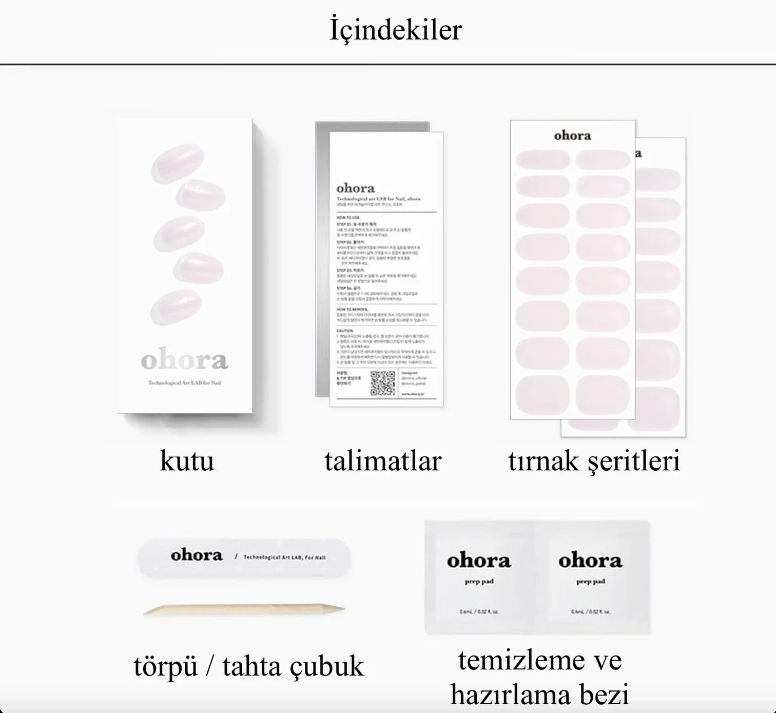 N Glazed Donut Jel Tırnak 30 Adet 2 Kullanım