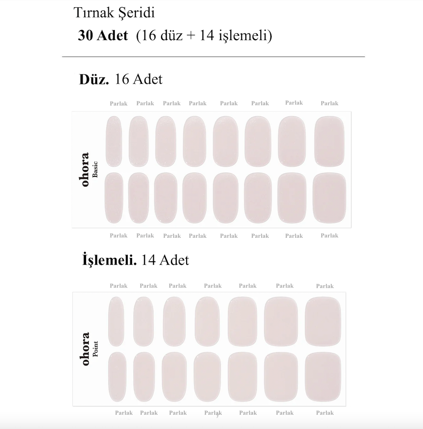 N Glazed Glow Jel Tırnak 30 Adet 2 Kullanım