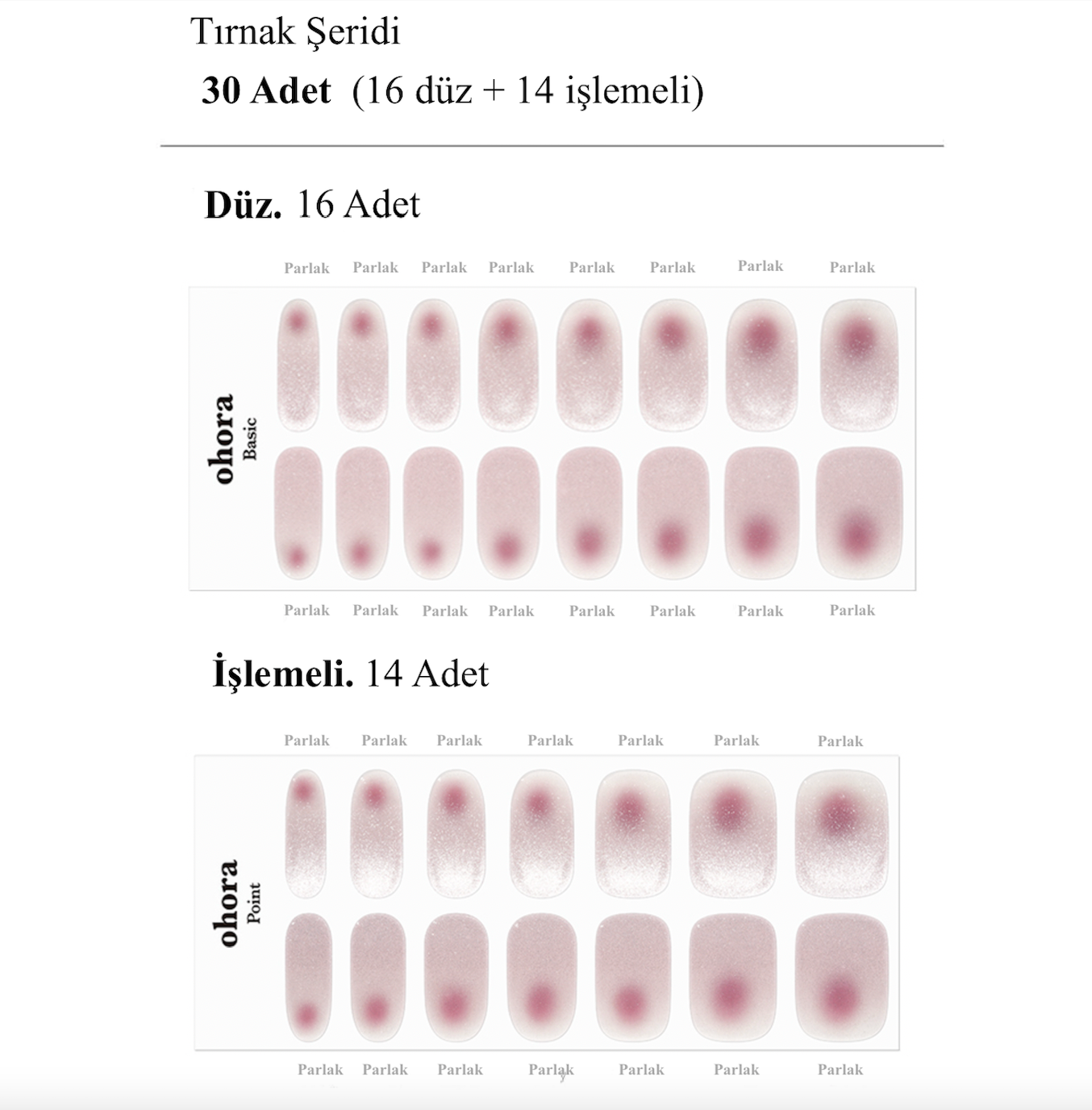 N Glow Blush Jel Tırnak 30 Adet 2 Kullanım