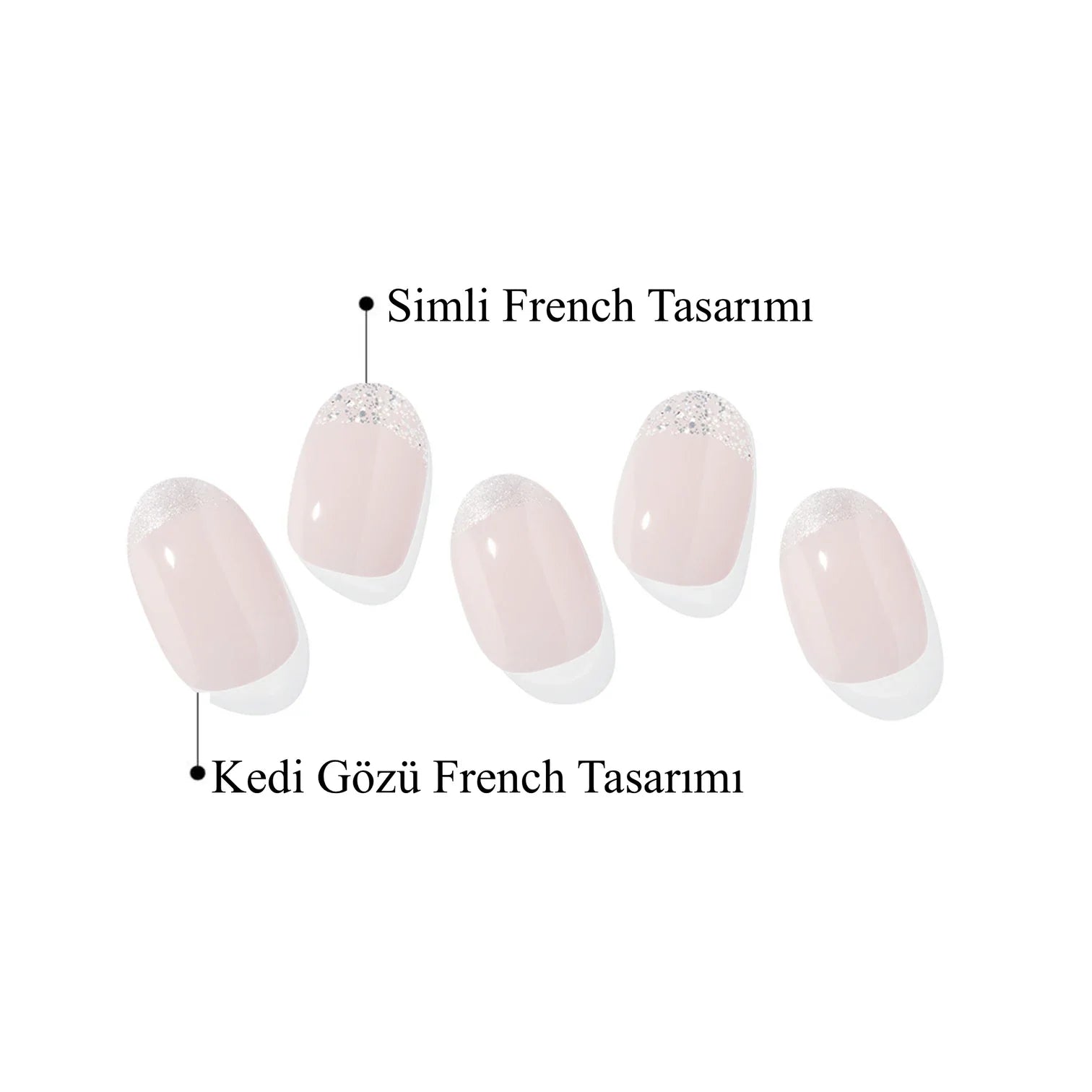 N Glow Light Jel Tırnak 30 Adet 2 Kullanım