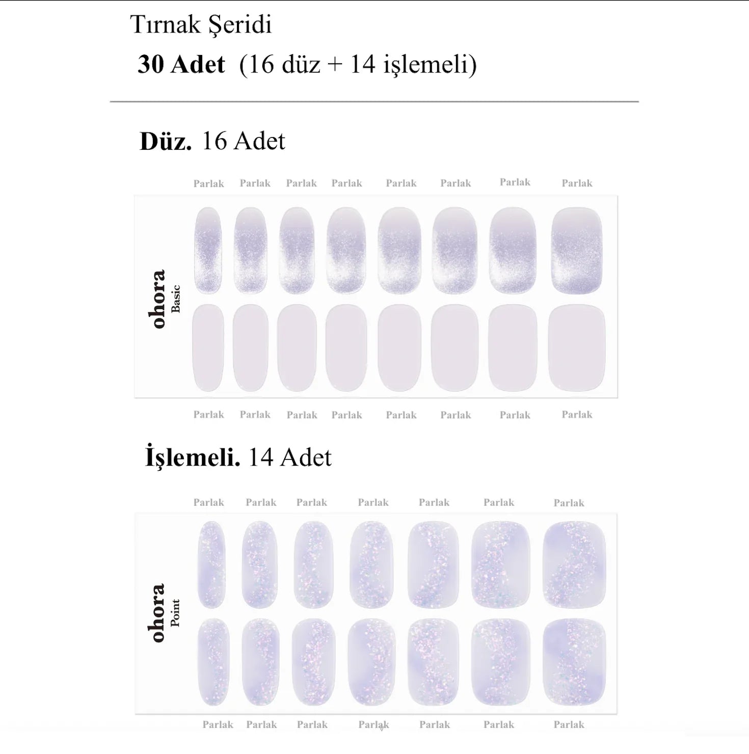 N Glow of Flowers Jel Tırnak 30 Adet 2 Kullanım