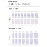 N Glow of Flowers Jel Tırnak 30 Adet 2 Kullanım