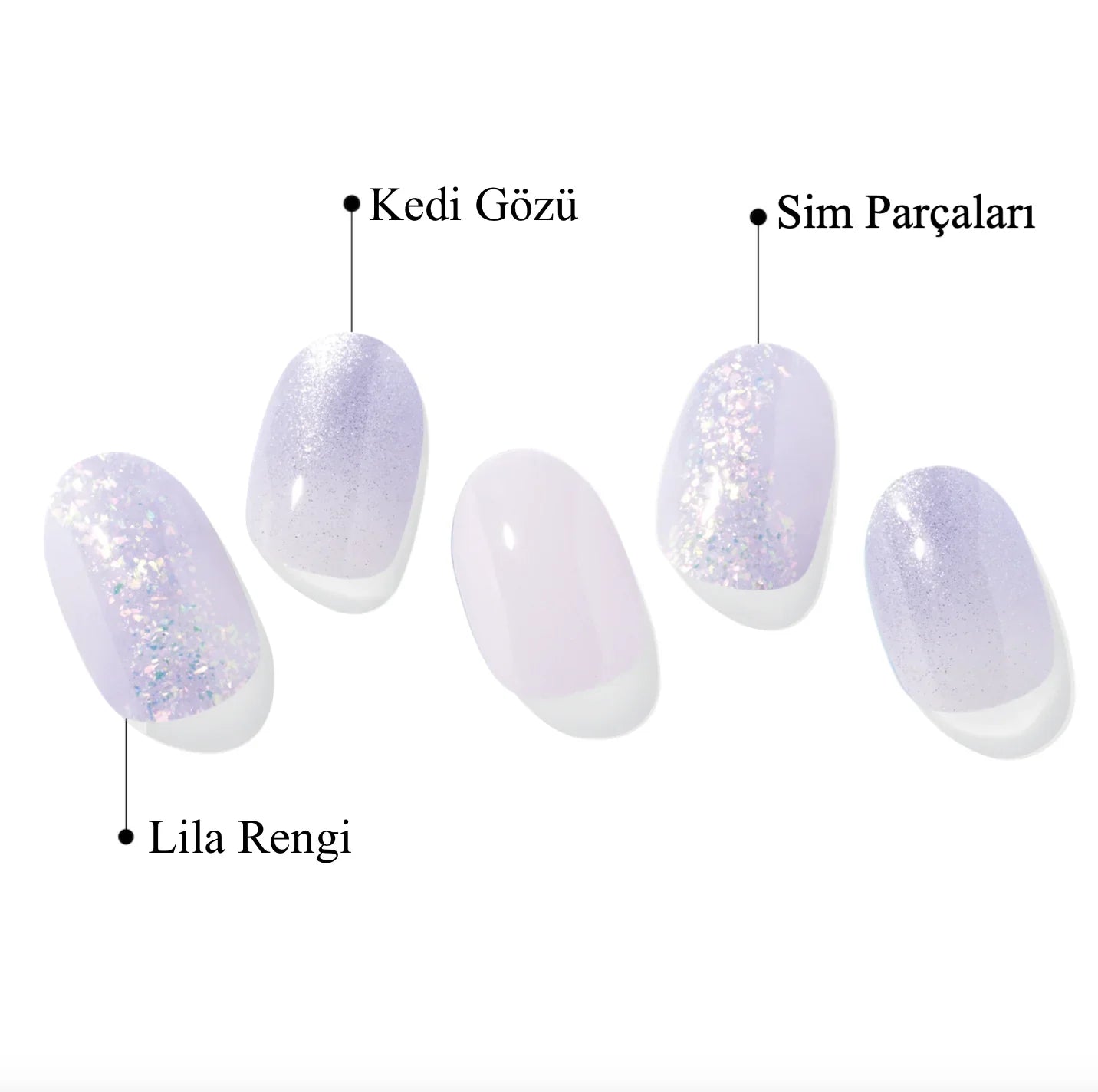 N Glow of Flowers Jel Tırnak 30 Adet 2 Kullanım