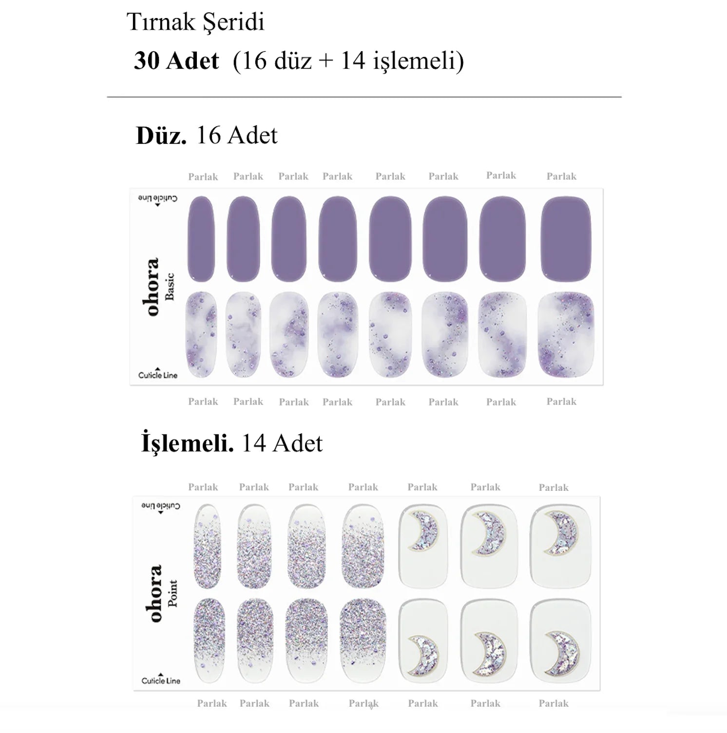 N Goblin Moon Jel Tırnak 30 Adet 2 Kullanım